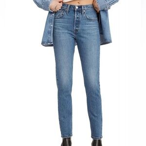 Levi’s 501S Button Fly High Waist Skinny Jeans 29W 28L